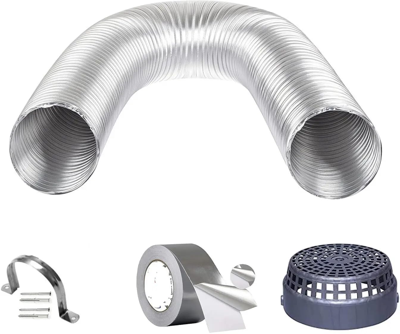 Meltic Pics Chimney Pipe 6 Inch 6 Feet with Cowl For Kitchen | Chimney Exhaust Pipe | Kitchen Exhaust Fan Pipe Suitable For All Brands Of Chimney (6 Inch 6 Feet)-picture-17