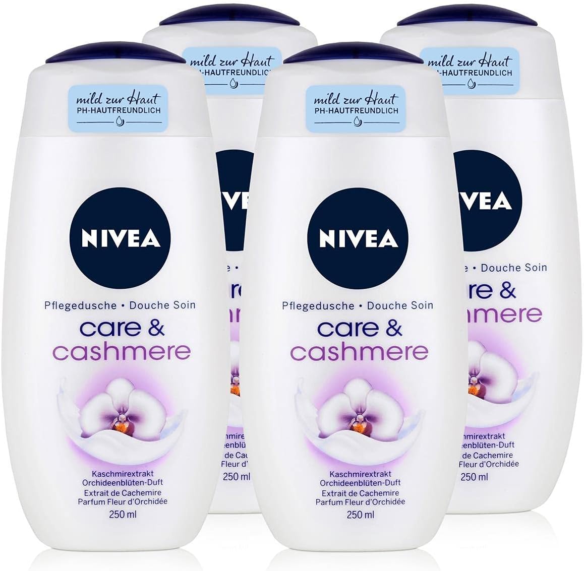 Nivea Cashmere Moments Shower Cream Oil Care and Shower Gel, 4 x 250 ml Amazon.co.uk Beauty