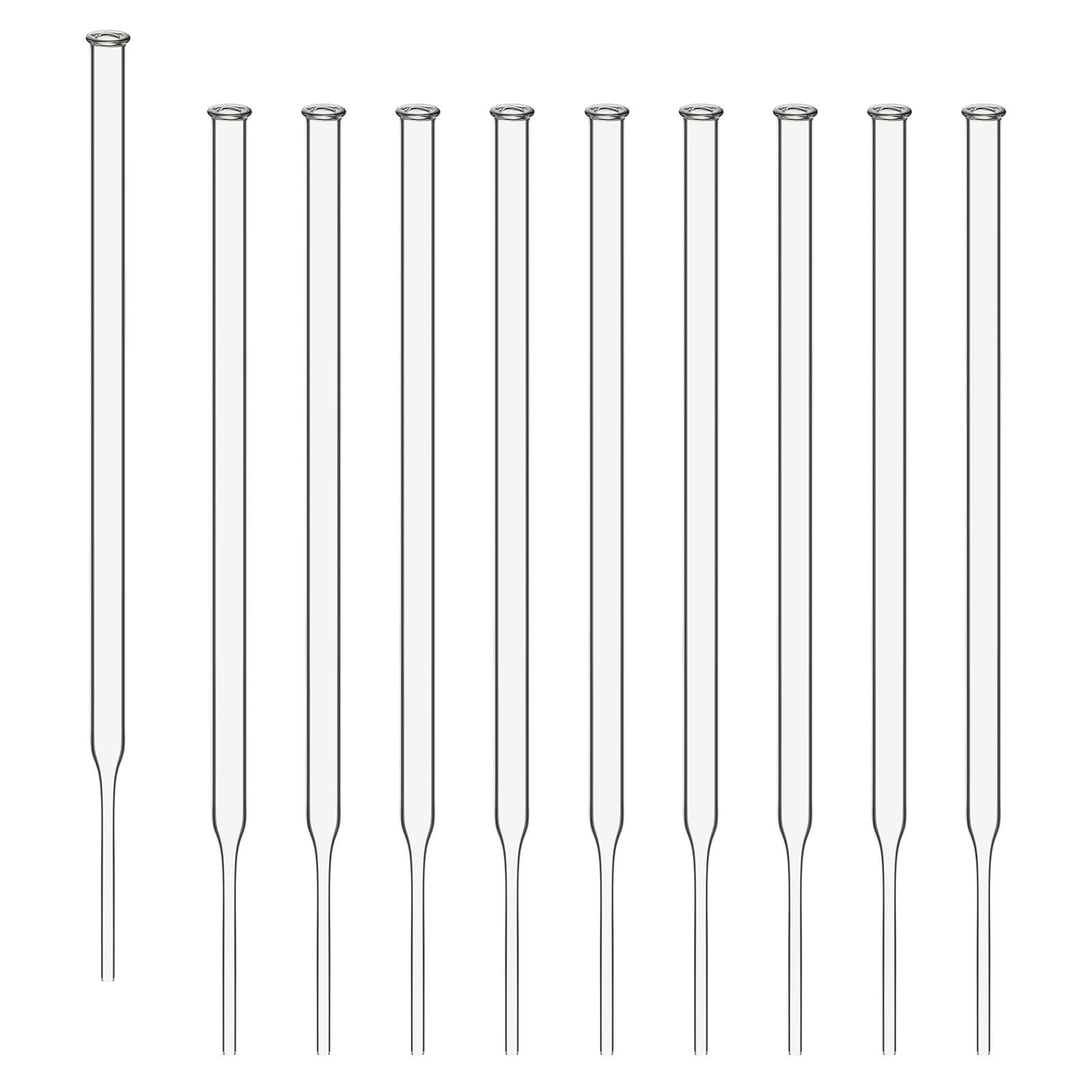 Labasics Pipetas de Vidrio sin Graduación para Laboratorio, Transferencia y Mezcla de Líquidos, para Experimentos Científicos y Aplicaciones de Laboratorio (Paquete de 50), 3ml