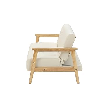 関家具(Sekikagu) ソファベッド 合皮ベージュ ベルグ 木肘ナチュラル Amazon｜関家具(Sekikagu) ソファベッド 合皮ベージュ ベルグ 木