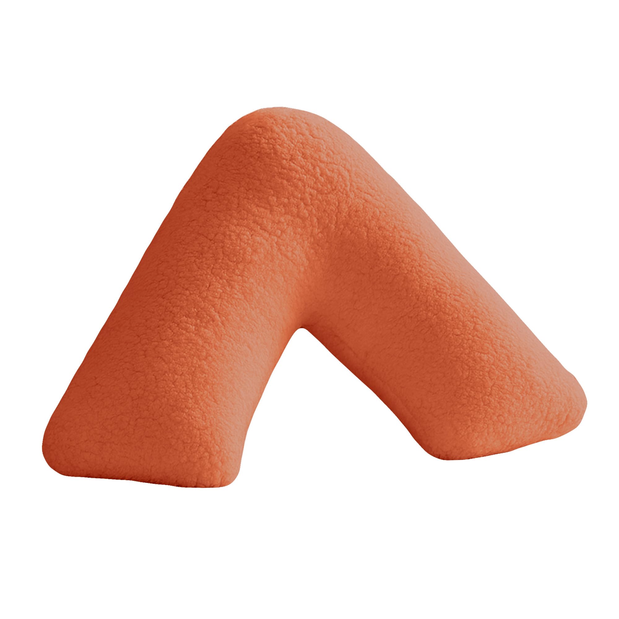 Home Sweet Home UK Teddy Fleece V Shaped Pillowcase Plain Soft Easy Care, Neck & Back Support Orthopedic Pregnancy Pillow Cover - Fluffy V Pillow Case Cover only