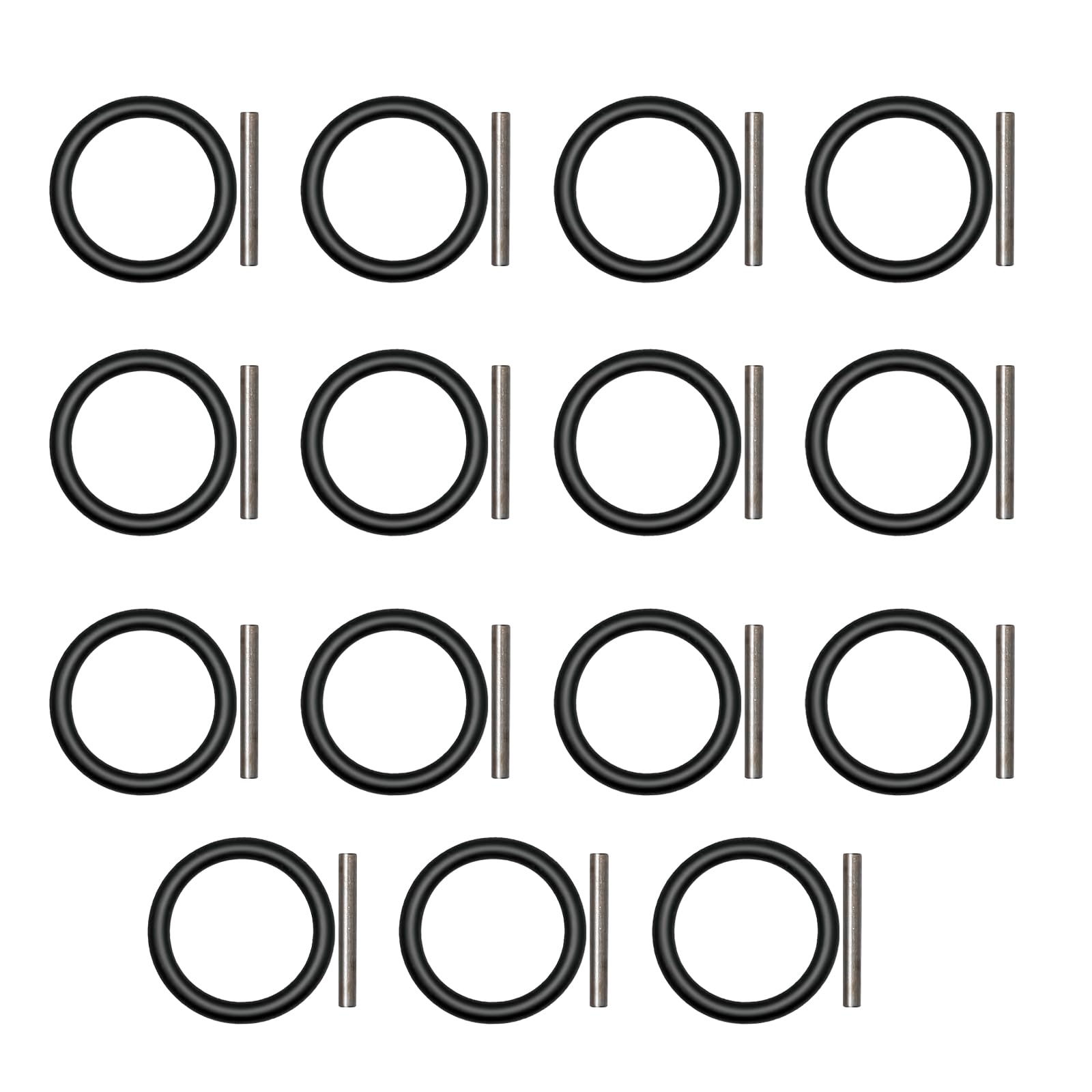 21mm Impact Socket & Scaffolding Tools - 30 Pcs O Ring Set,4mm & 3x25mm Pins for 1/2" Drive,Durable & High Strength