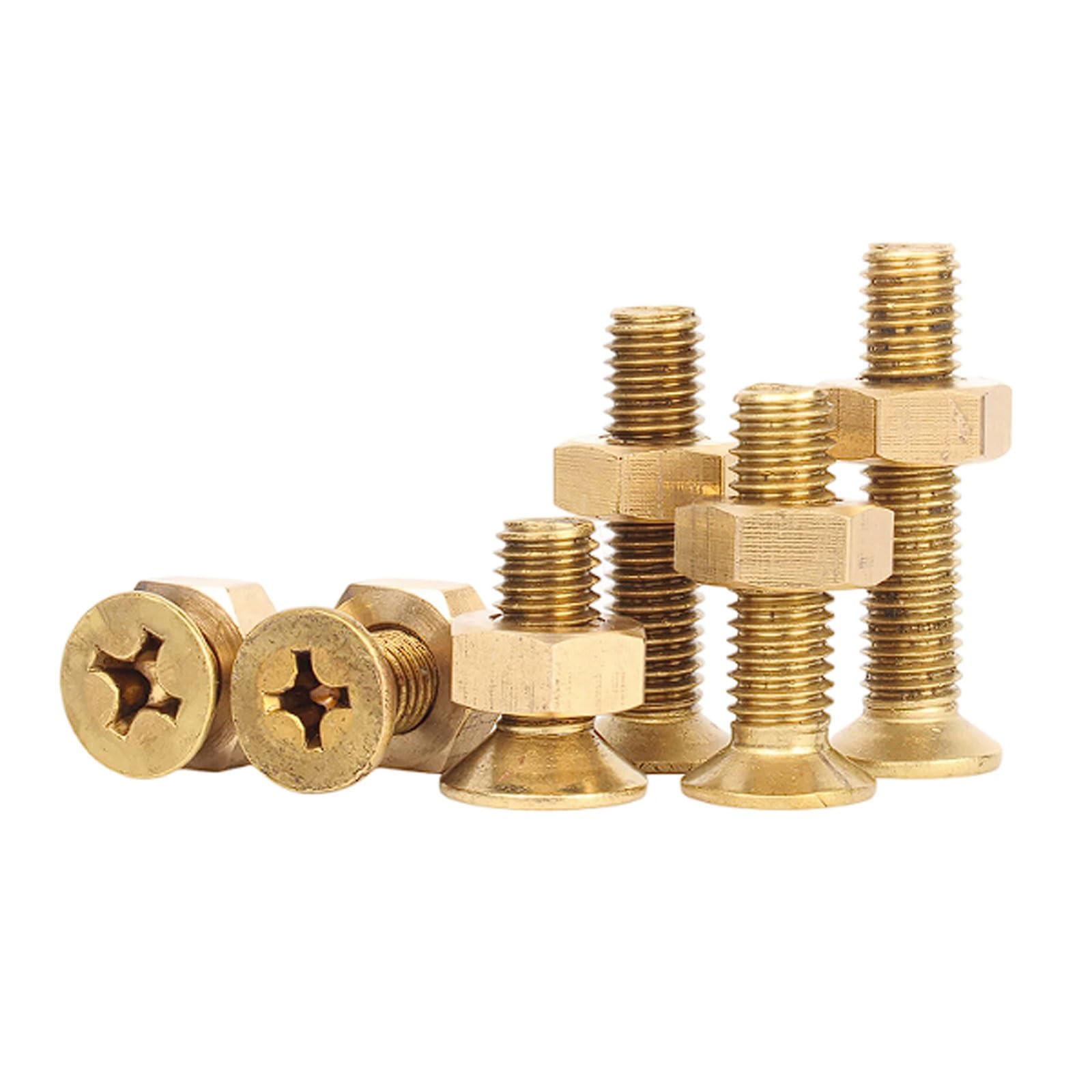 Kit viti a testa svasata croce in rame M6 e dadi esagonali 40 pezzi o set completi da 20 pezzi