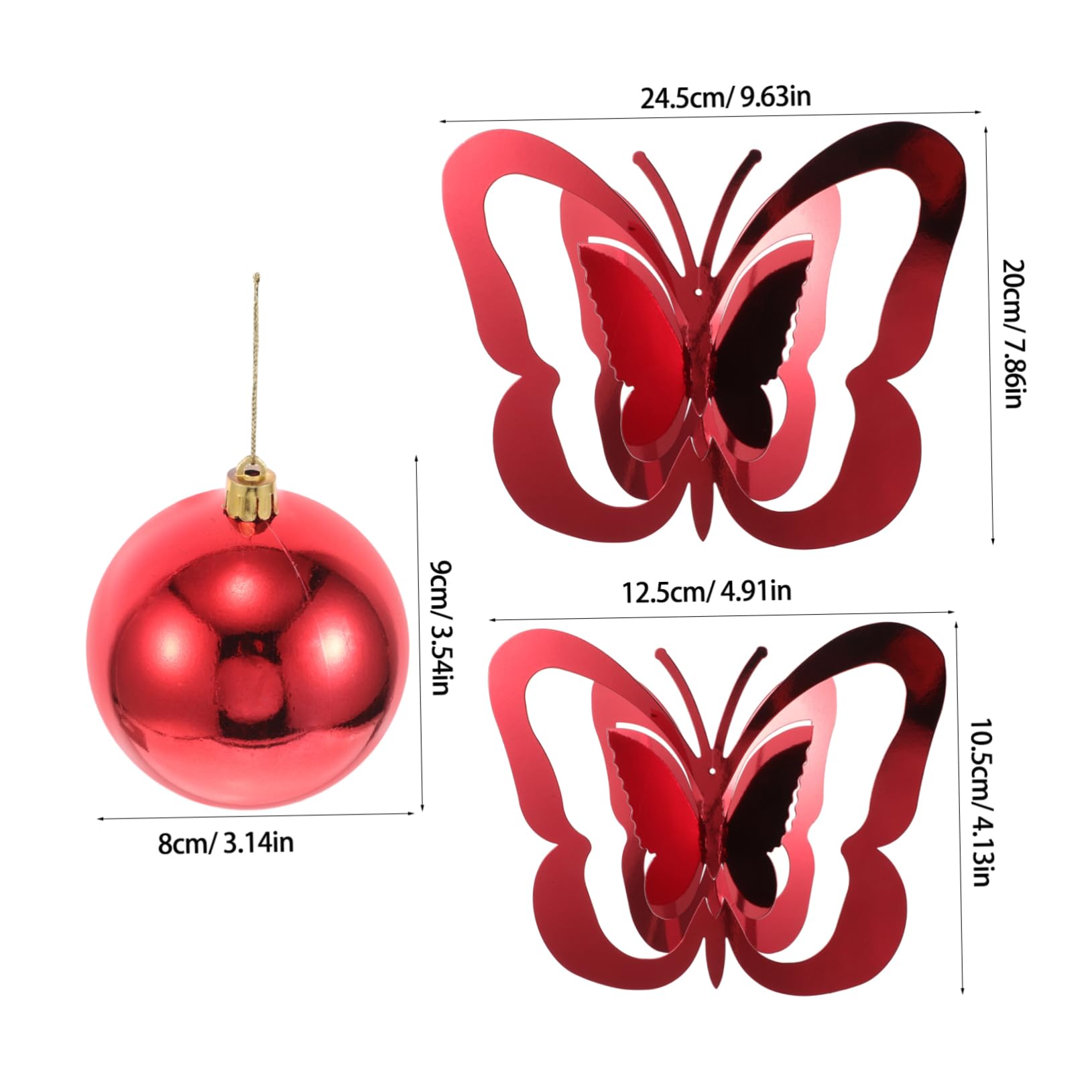 VALICLUD Palline di Farfalle Sospese Decorative Ghirlande di Farfalle Primaverili Decorazioni da Soffitto Pendenze Forma di Farfalla per Arredamento Realizzate in Buona Plastica e Carta