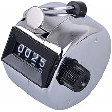 Home-organizer Tech Silver Digit Number Clicker Hand Tally Click Counter