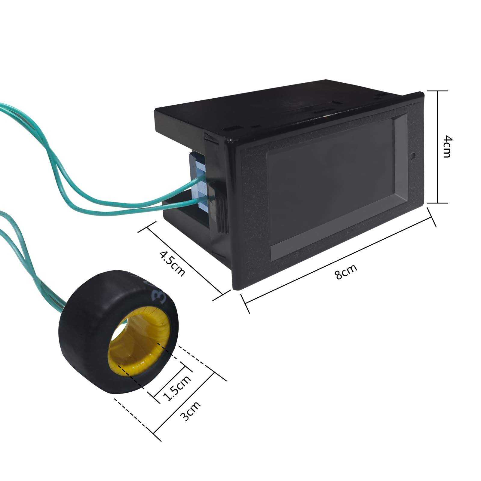 KETOTEK 6 in 1 AC Wattmetro Contatore Energia Elettrica 40-300V 100A Misuratore di Tensione Digitale Amperometro Voltmetro Multimetro