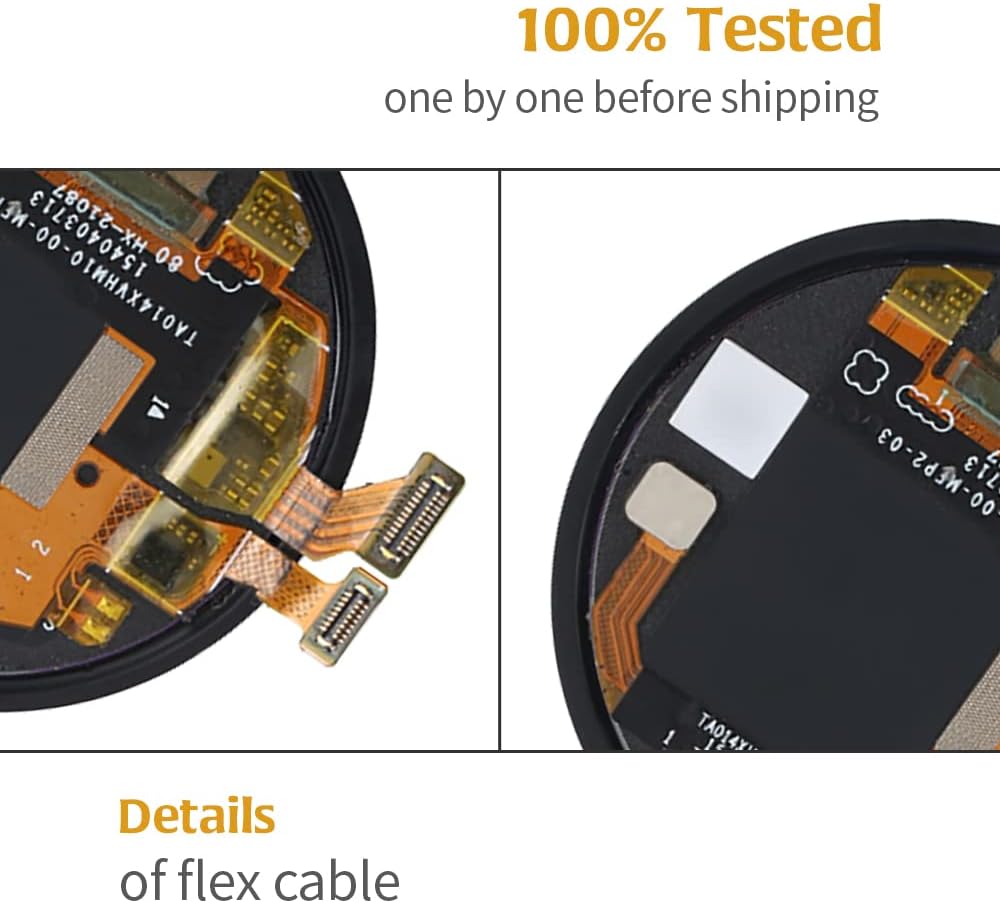 A-MIND for Huawei Watch GT 3 46mm LCD Display MIL-B19 Screen Replacement Touch Screen Digitizer Full Assembly Repair Kits,with Tools