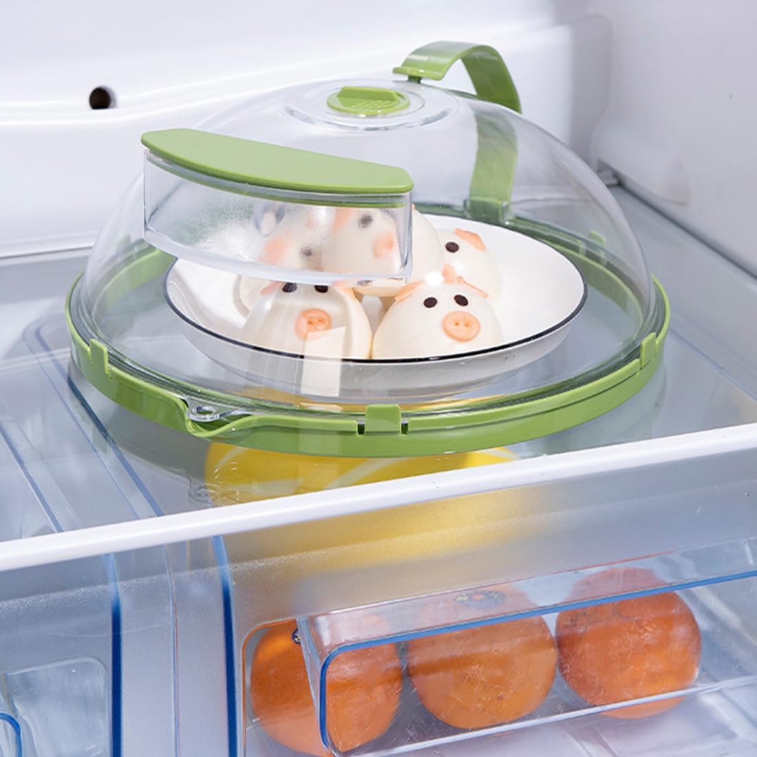 Microwave Cover for Food, 2026 Upgraded Microwave Splatter Cover with Water Steamer, 2 in 1 microwave cover steamer with Integrated Handle, Safe Clear Plate Guard Lid, Prevent Food from Drying (2pcs)