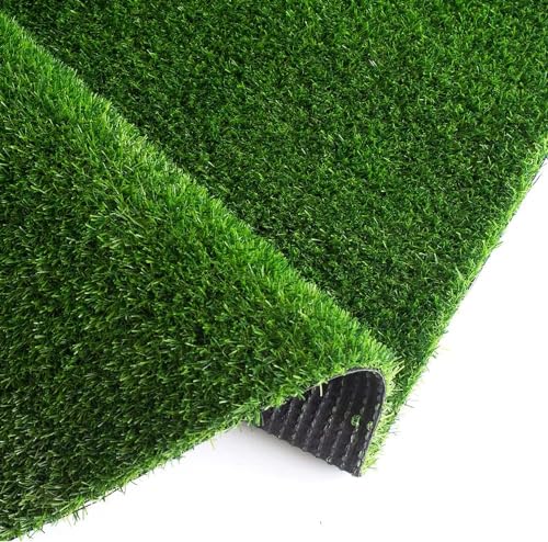 Image of Artificial Green Grass Carpet Mat for Balcony Floor, Lawn, Terrace Door Entrance Mats - 6x2 feet