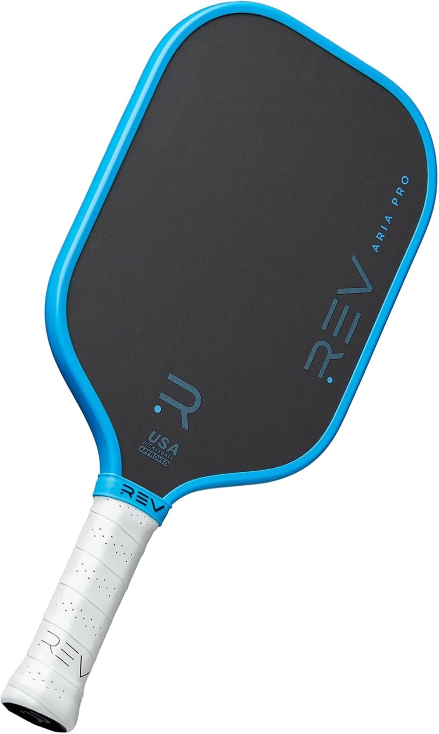 Rev Pickleball Pro-Performance Paddle - Pickleball Racket - Carbon Fiber Face - Thermoformed with Foam-Injected Walls - 14mm - 16.5"x7.5"- 8oz - USA Pickleball Approved - Aria Pro