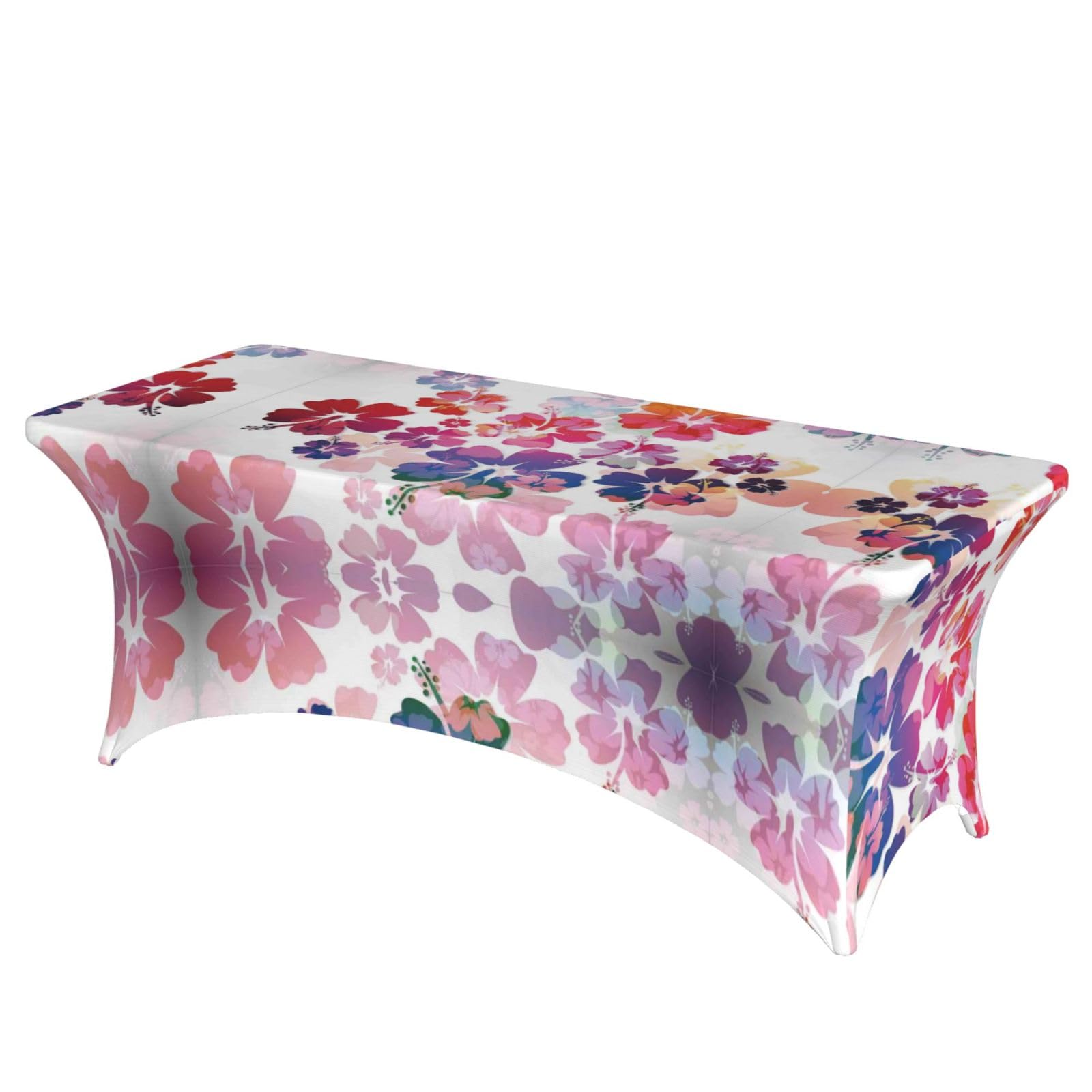 ERCgad Hawaiian Flower Print Print Rectangular Tablecloth Dining Banquet Party Events Home Celebration Table Cover