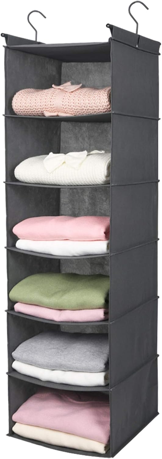 2 Shelf Hanging Organizer | Foldable Wardrobe | Closet Clothes Organiz