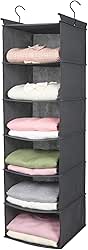 MAX Houser 6 Tier Shelf Hanging Closet Organizer, Closet Hanging