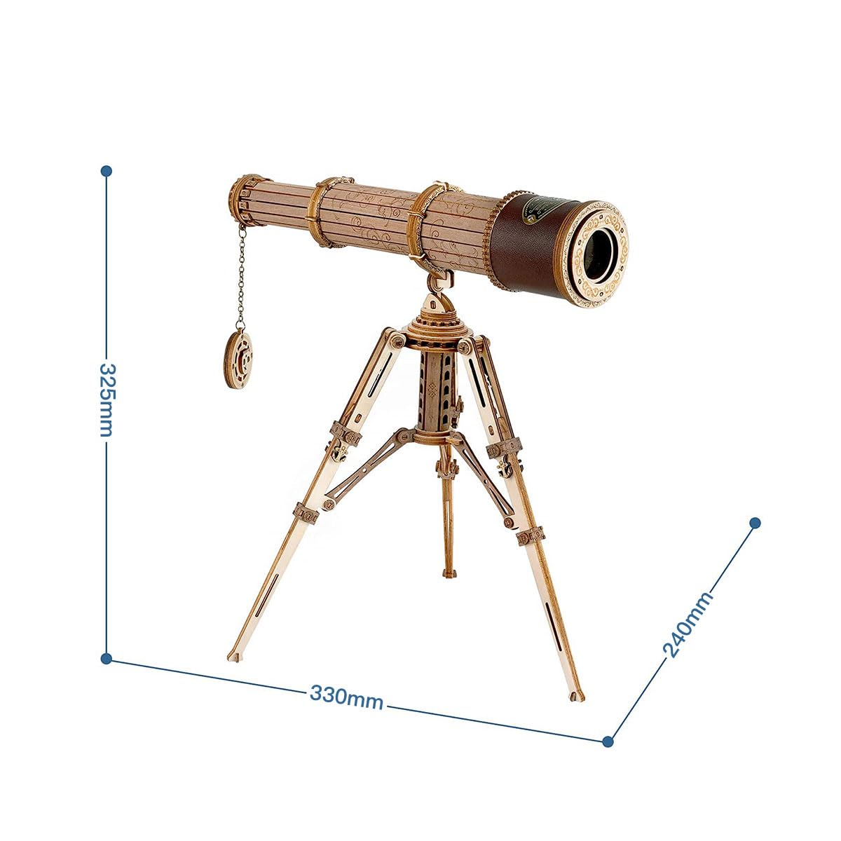 Zestawy modeli 3D teleskopowych puzzli drewnianych dla dorosłych Zestawy konstrukcyjne DIY Drewniane gry logiczne dla dorosłych do samodzielnego budowania puzzli 3D