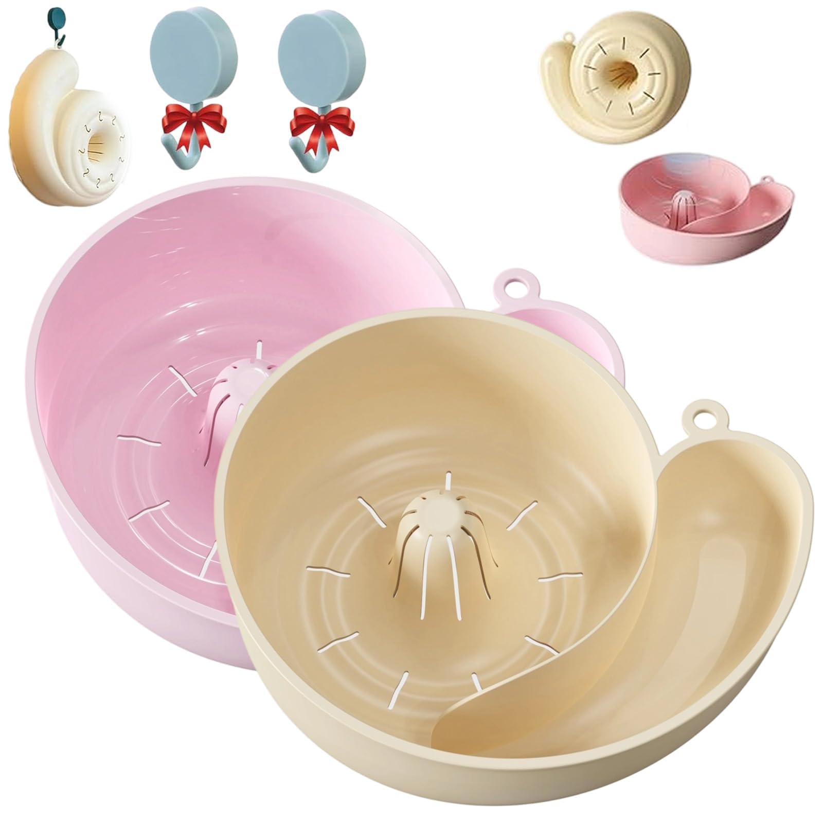 Luylmo 2PCS Passoire Fruits Rotative, Passoire à Fruits, Paniers