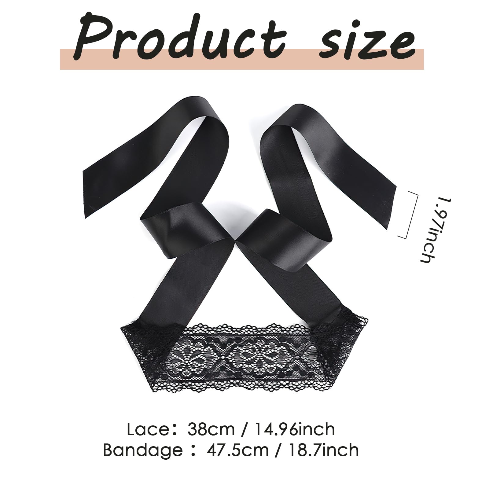 FRESHME Lace Sleeping Mask Blindfolds - 2 Pcs Couples Black and White Comfortable Eye Sleeping Mask Blindfolds for Women Men, Valentines Gift for Her Him Adjustable Blackout Night Eye Cover