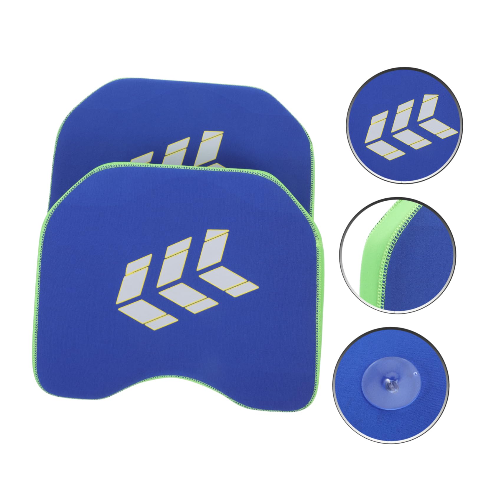 Garneck 2pcs Fishing Cushion Boat Seat Pad Suction Cups Air Seat Memory Foam Ergonomic Skid-Resistant