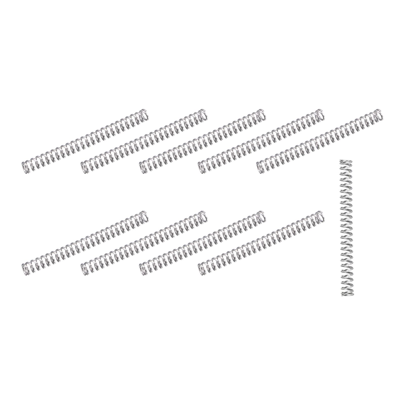 METALLIXITY Compression Spring (0.4x5mm OD,25mm Free Length) 10Pcs, Silver — Amazon image 28