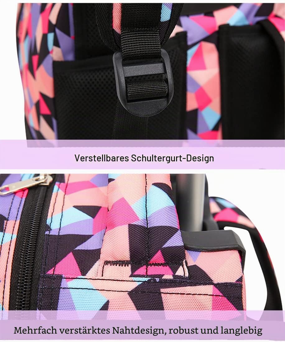 Trolley Rucksack mit Rollen für Jungen Mädchen Schulranzen Kinder Schultrolley Schultaschen Grundschule Schulrucksack Kinderrucksack Laptop Rucksack
