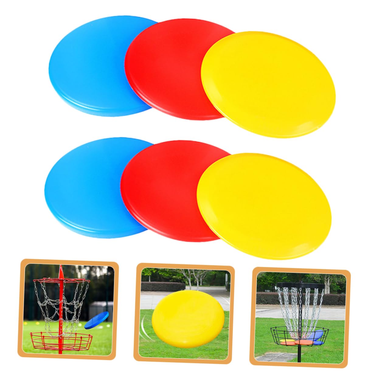 NAMOARLY Disc Golf Set 6pcs Disc Golf Discs Complete Set with Driver Mid Range Putter for Beginners Toy Outdoor Activity