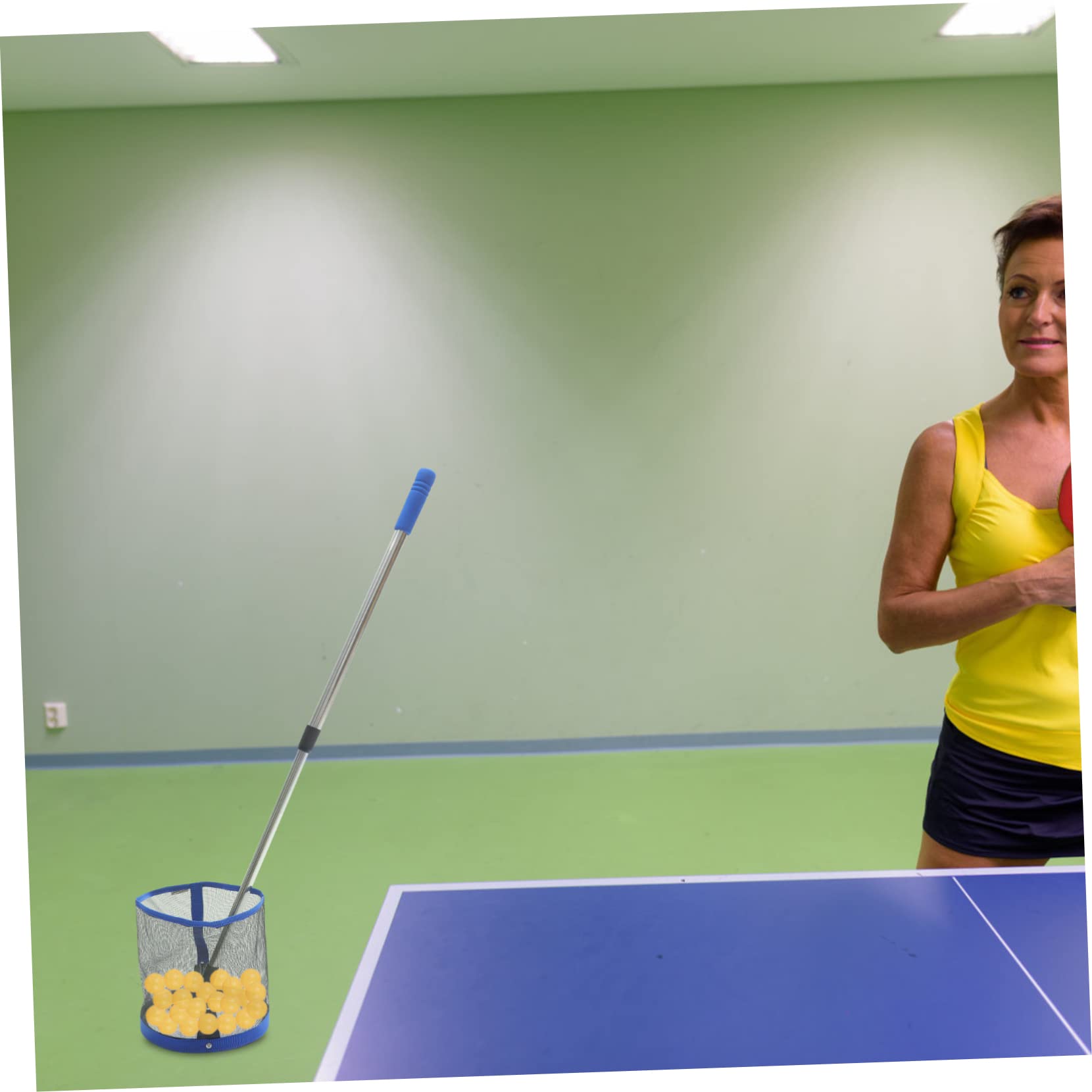 Rete Raccoglipalline da Ping Pong Tavolo Capacità 120 Pezzi di Alluminio | Rete Ping da Tavolo per Palline da Ping, per Allenamento di Tennis Tavolo, Accessorio da Raccolta Colore Casuale