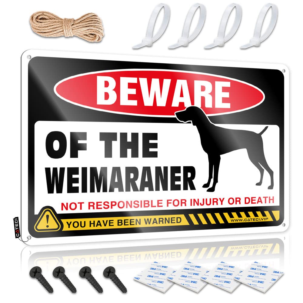 Cool Wall Decor Accessories Old-fashioned Beware Of Weimaraner For Pool - Mancave Stuff For Men Customizable(30X40CM)