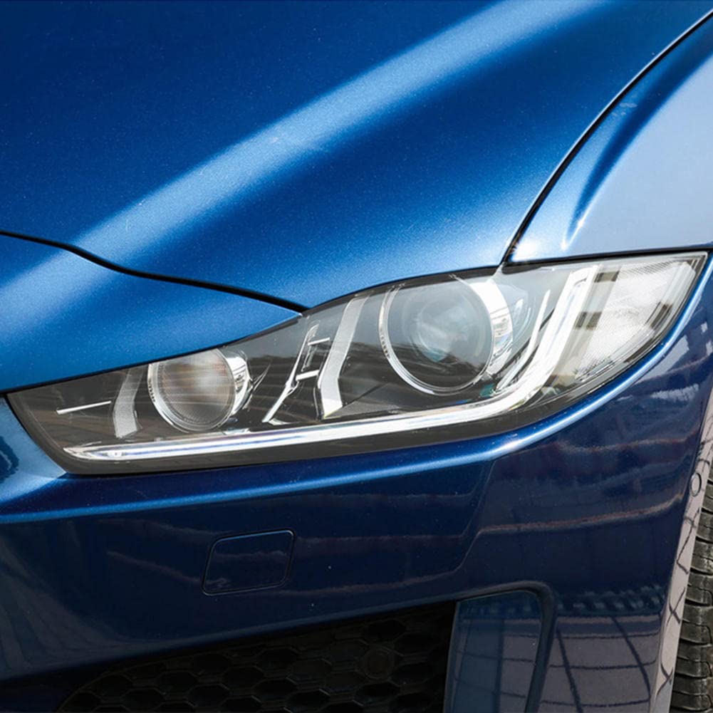 2 Pezzi Auto Faro Tinta Nero Pellicola Protettiva Vinile Protezione Adesivo TPU Trasparente, per Jaguar XE X760 2015-On Accessori