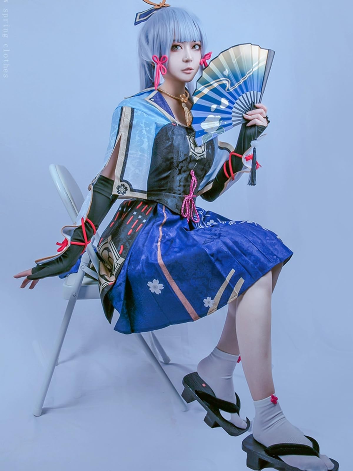 OSIAS Genshin Impact Kamisato Ayaka Cosplay Outfit Kamisato Ayaka Costume(M) - Image 4