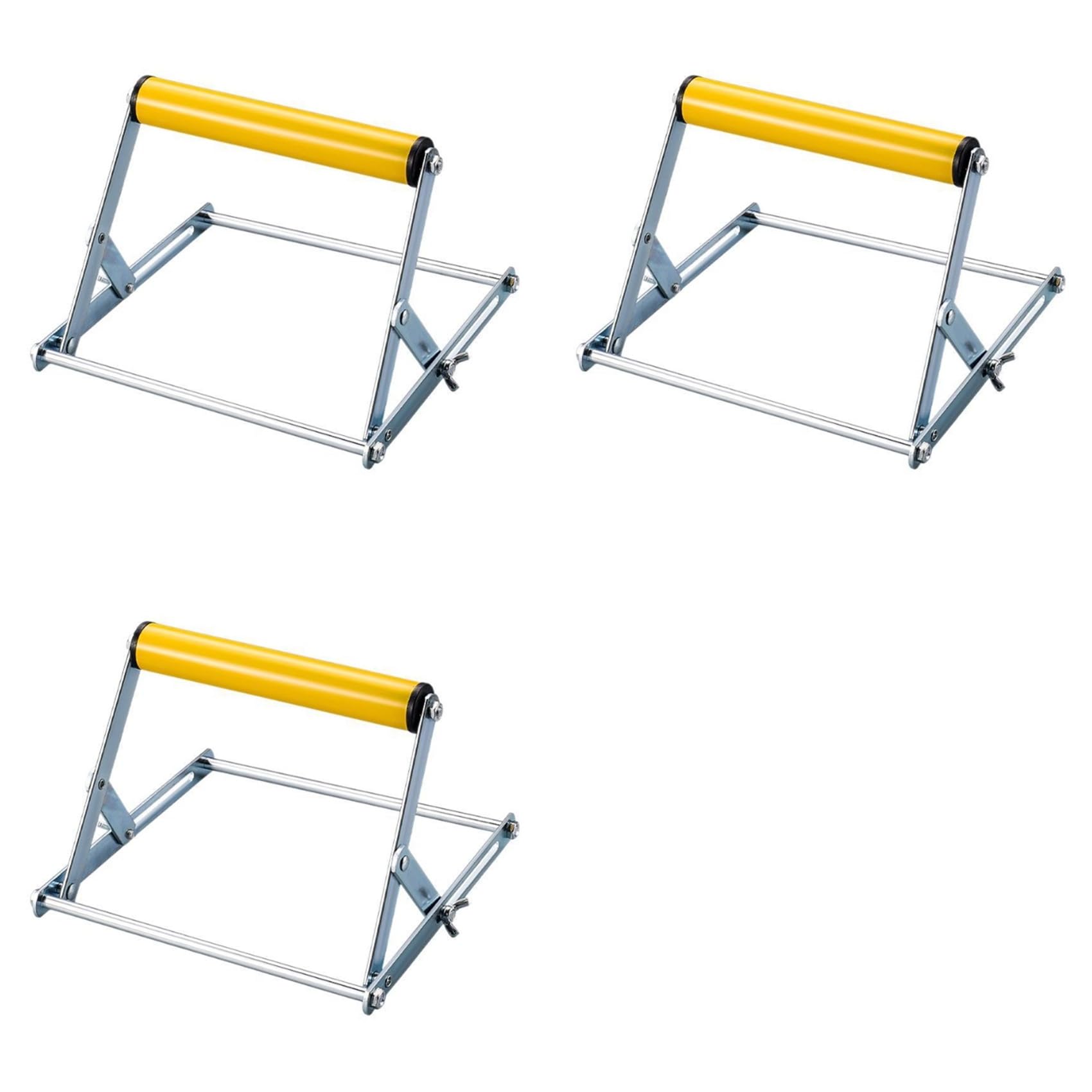Jnchdghwa As Shown 3X Adjustable Height Table Saw Roller-Stand Attachment,Cutting Machine Miter Saw Roller Support Stand