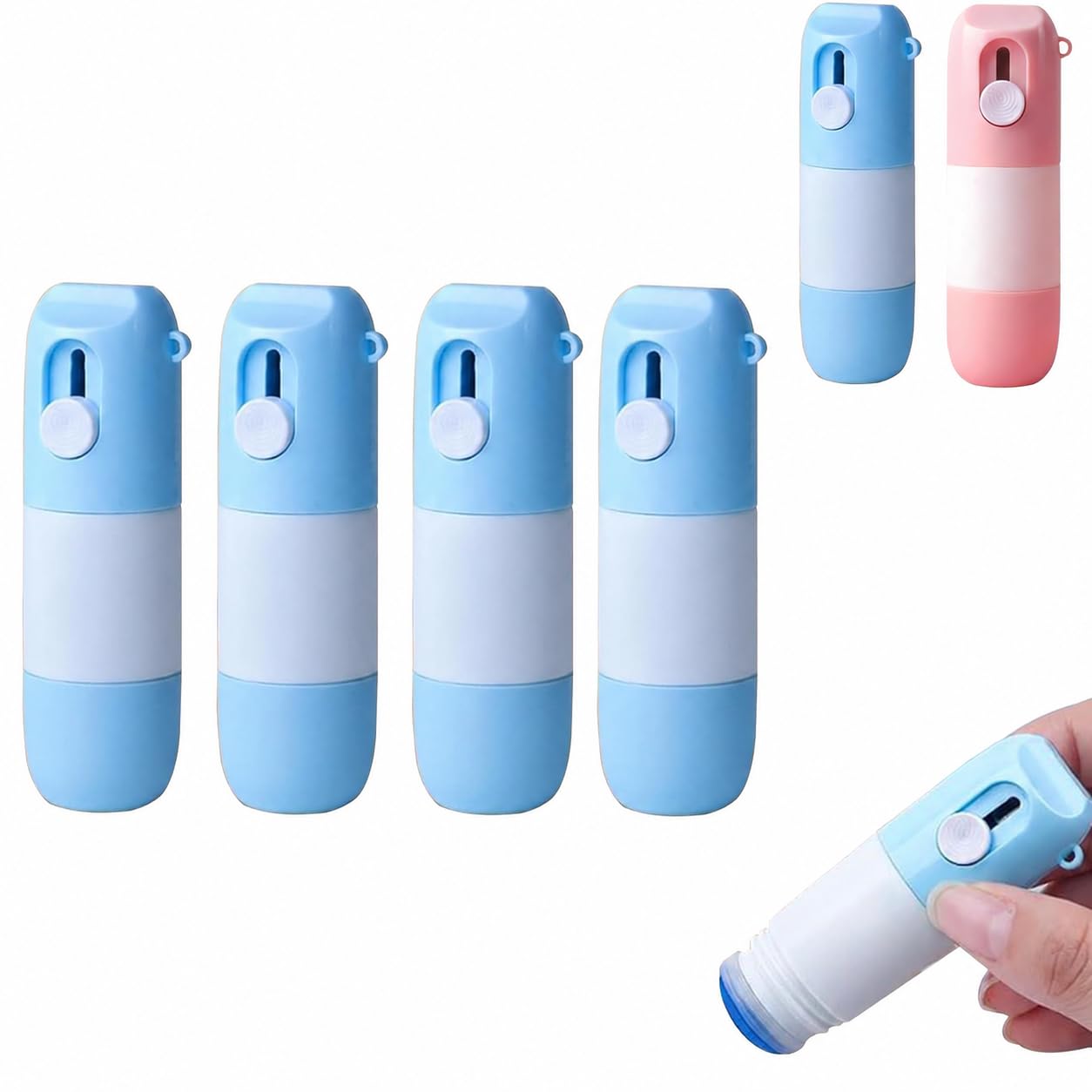2-in-1Box Cutter Thermal Paper Eraser, Water Based Thermal Paper Eraser Pen with Unboxing Cutter