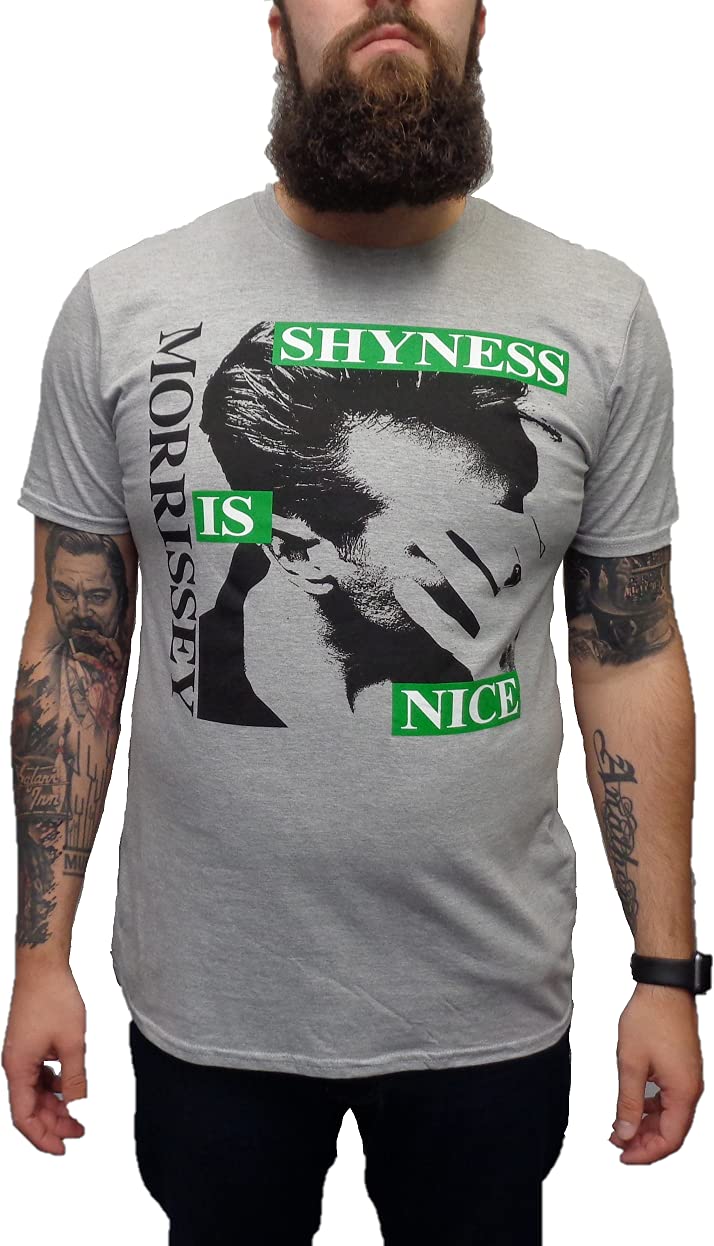 Mazeys Men's Shyness Is Nice Official Morrissey T Shirts… (Medium, )