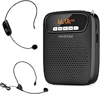 Vista 1 de Amplificador de voz portátil, auriculares inalámbricos y con cable, micrófono con altavoz, mini micrófono personal ligero para profesores