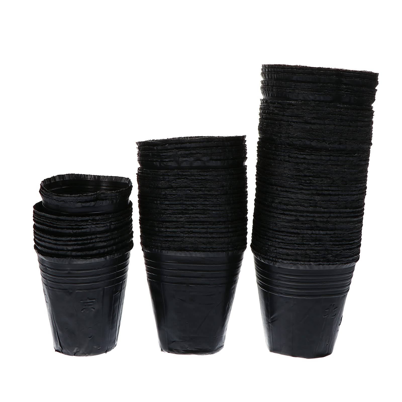 VICASKY 500 Pièces Pots de Semis Plastique avec Drainage Godets de Repiquage pour Plantes