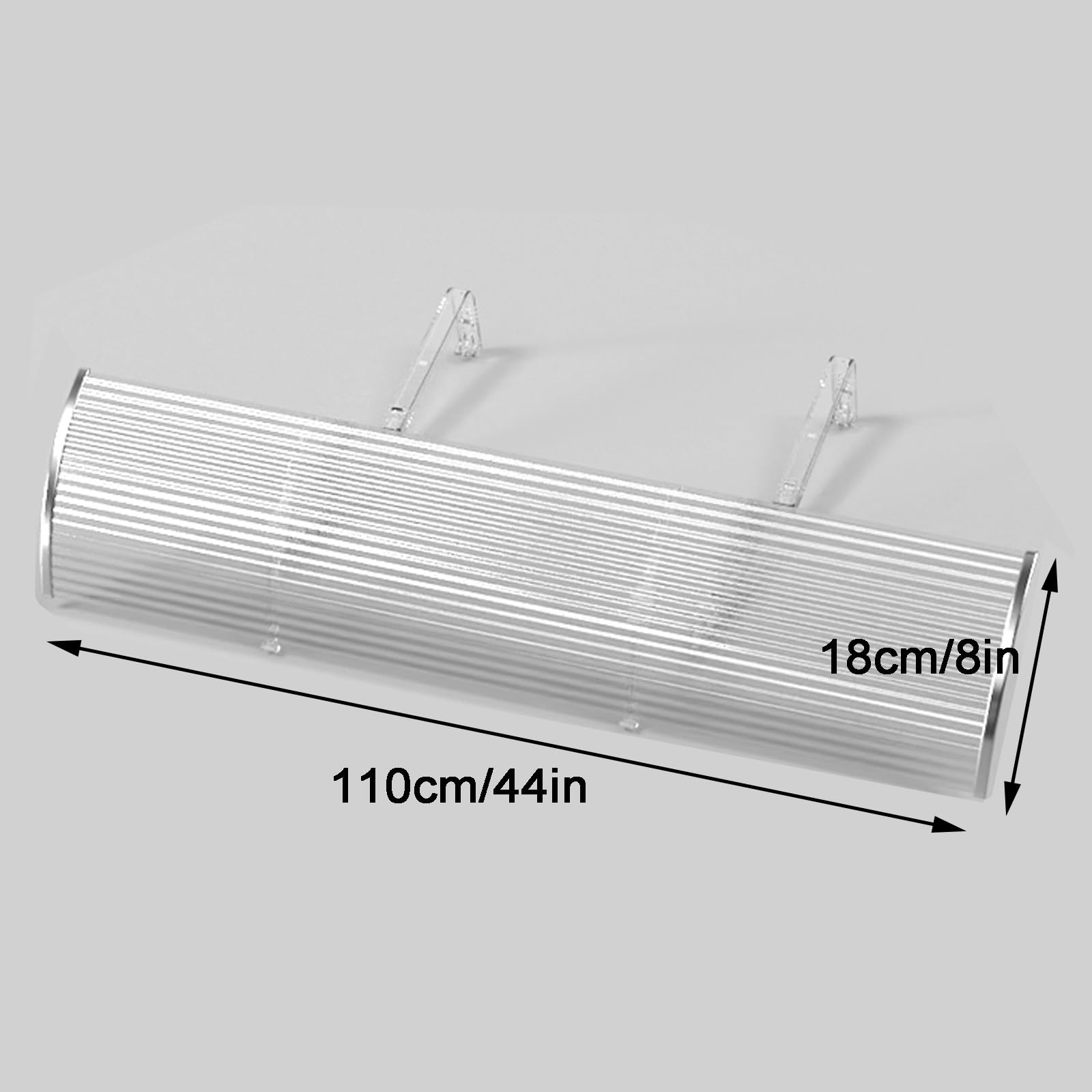 Deflettore per Presa d'Aria Anti-Freddo a soffiaggio Diretto, deflettori di Ventilazione e deflettore d'Aria Trasparente montati sul Lato, deflettore per condizionatore d'Aria (110x18