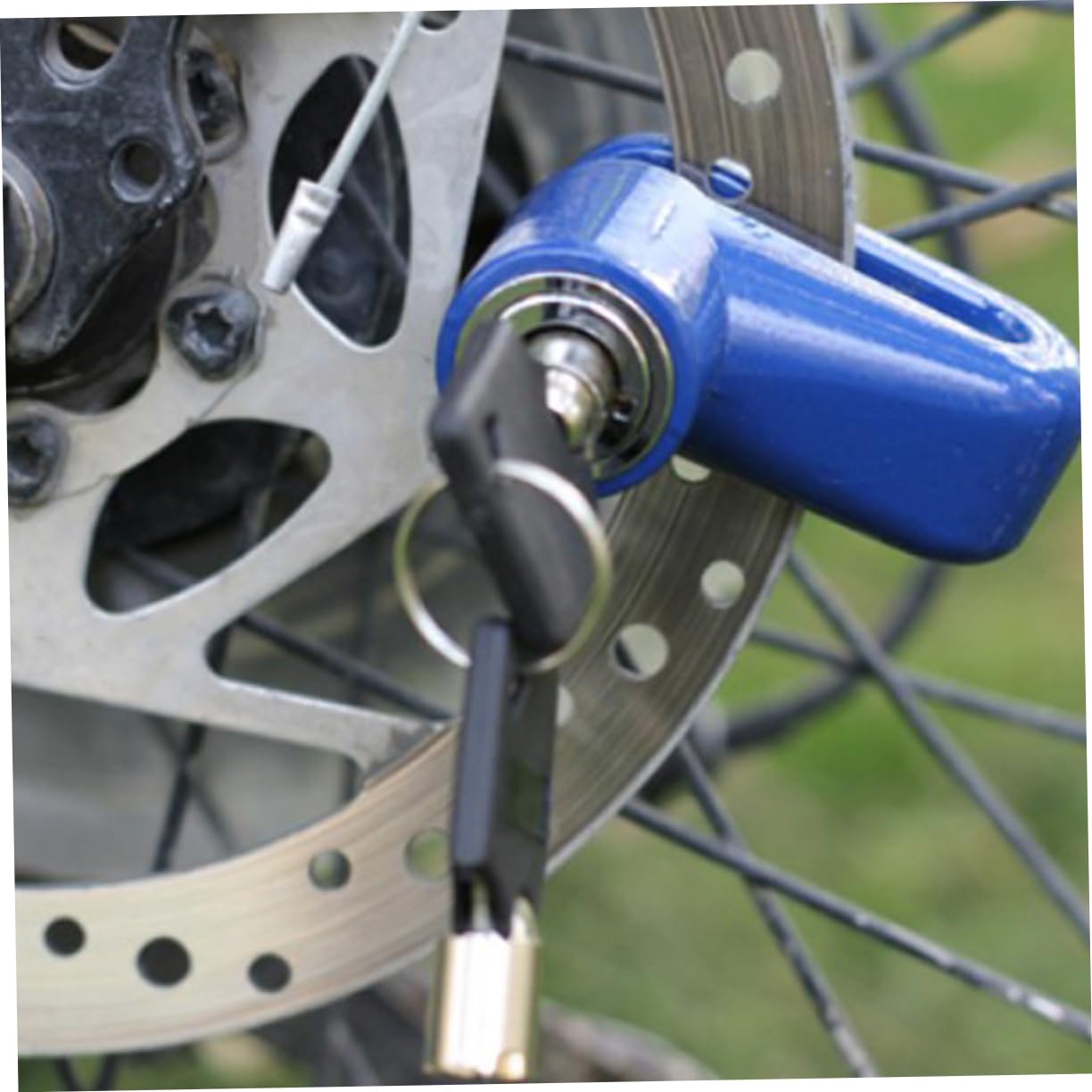 GLEAVI 6piezas Bloqueo De Disco De Seguridad para Motocicletas y Bicicletas y Cerradura Antirrobo y Ligera para Protección Eficaz
