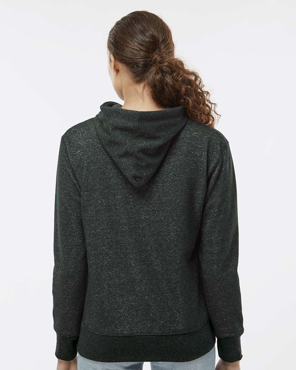 J. America NCAA Womens Ladies glitter french terry hooded sweatshirt - Image 4