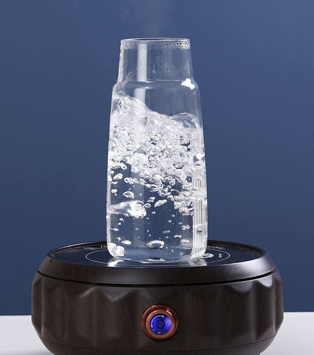 Juego de jarra de agua de noche de cristal con vaso, jarra y taza de noche