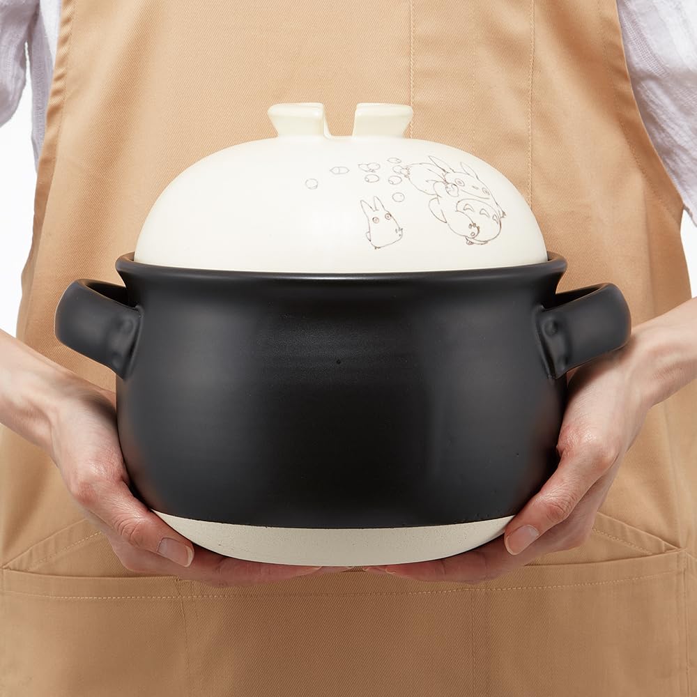 新品　ジブリ　となりのトトロ　萬古焼き　ごはん鍋　3合　高級　保存　日本製 萬古焼 ご飯 鍋 3合 ばんこやき 万古焼 陶器 焼き物 スケーター