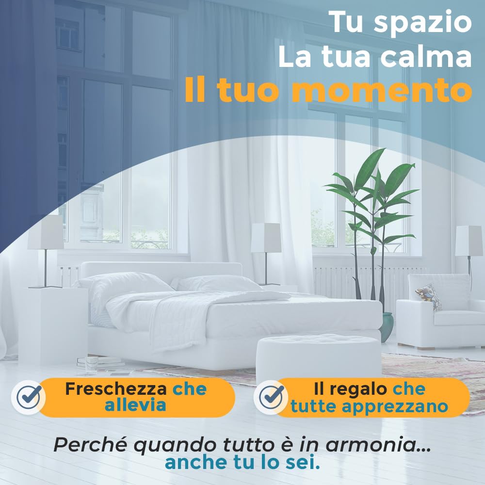 Federa di Ricambio per Cuscino Cuneo 90x65x20 Bambù OEKO-TEX Lavabile