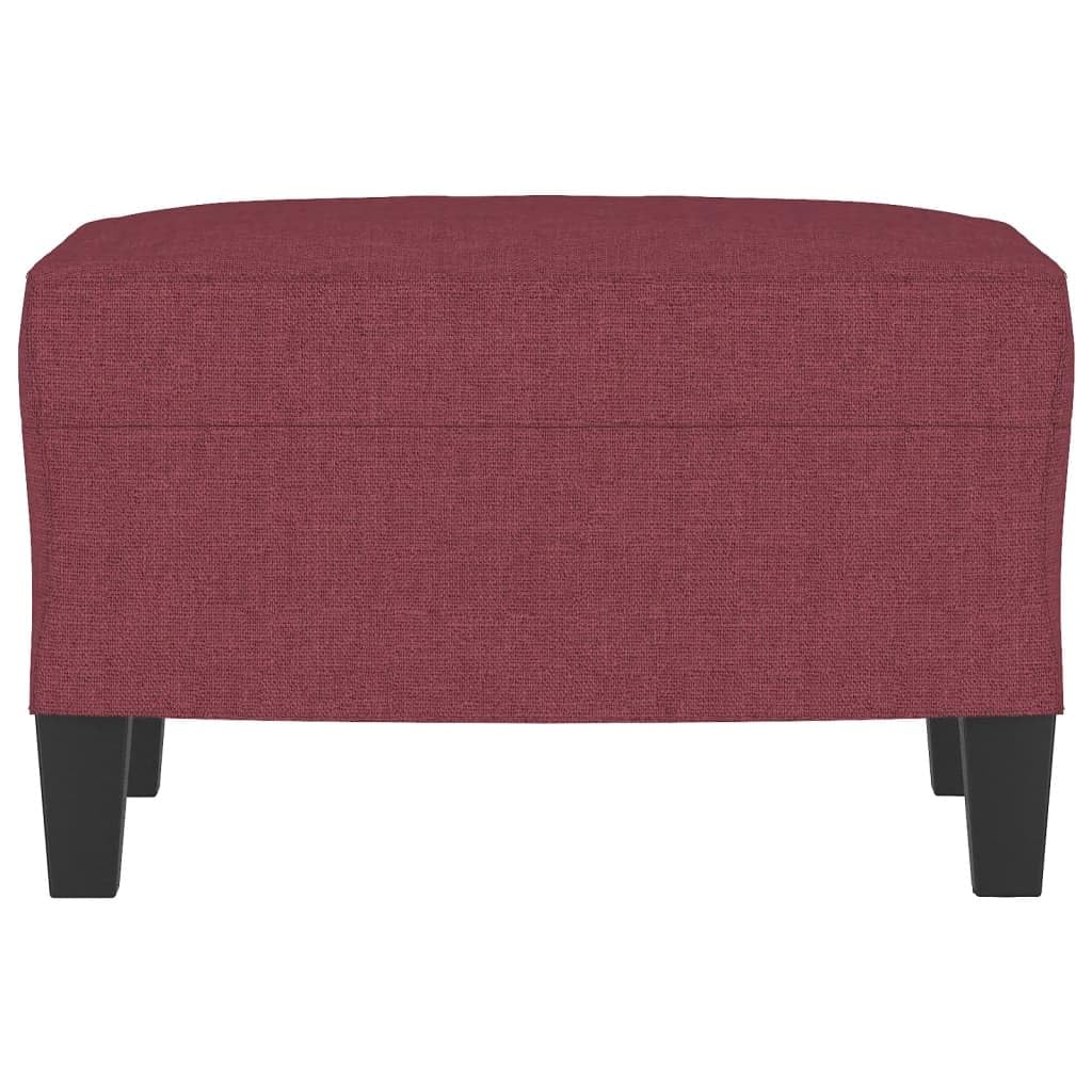 vidaXL Poggiapiedi Rosso Vino 60x50x41 cm in Tessuto