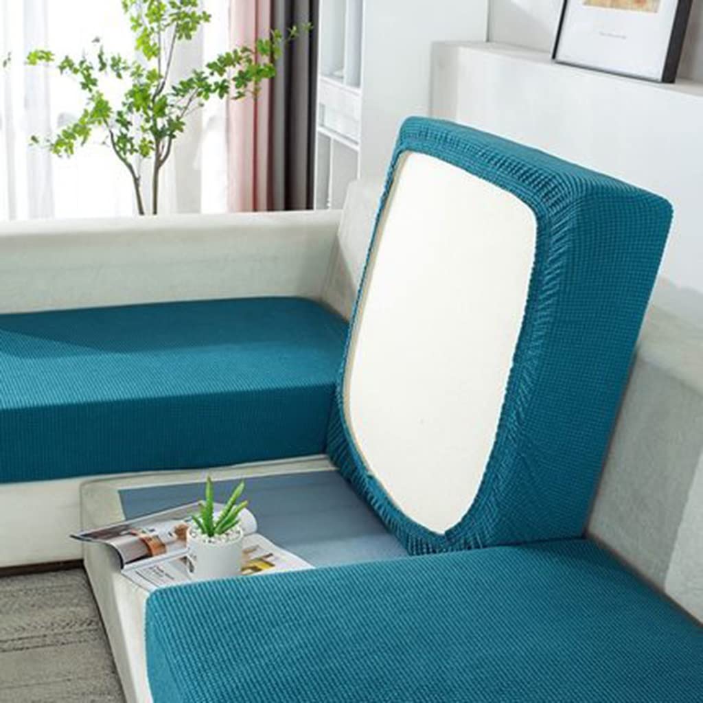 uyeoco Sofa Cushion Cover Replacement for 3/2/1 Cushion Sofa Couch Cushion Cover Stretch Spandex Jacquard Fabric Sofa Cover Furniture Cover Machine Washable (Color : #41, Size : 2 seats (100-125cm))