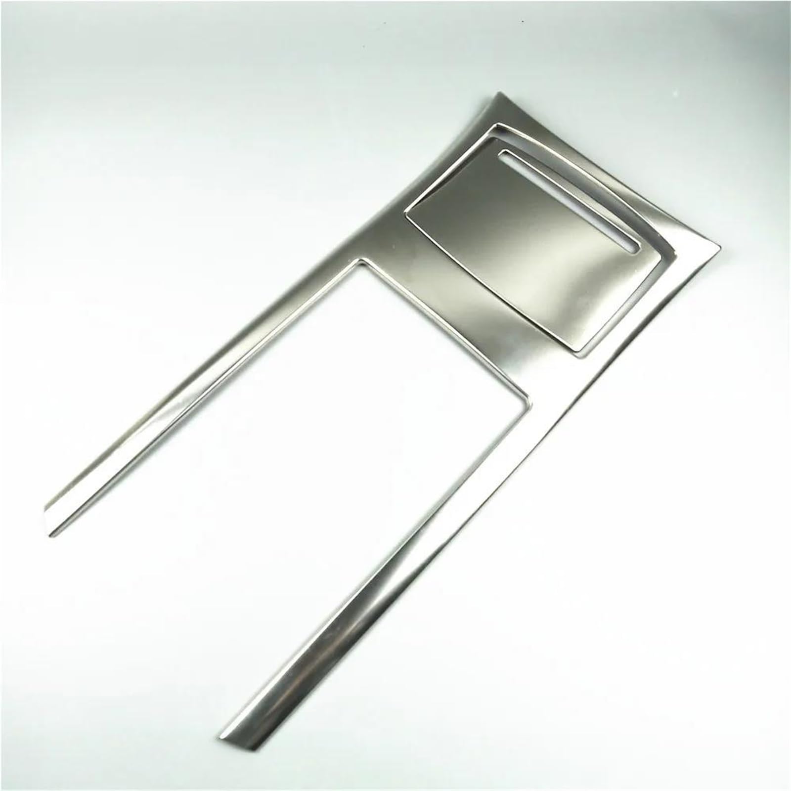 Frente Del Coche Soporte Para Vasos Protector Marco Cubierta Para A6 C7 A7 2012-18 Auto Moldura Guarnición(Plata)