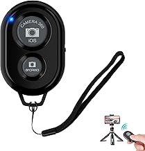 Bluetooth Wireless Remote Control for Smartphone, Bluetooth Remote Control for iPhone Compact for iOS Android Smartphones, Remote Shutter Up to 10 Meters, Portable Disparator Without Additional Apps