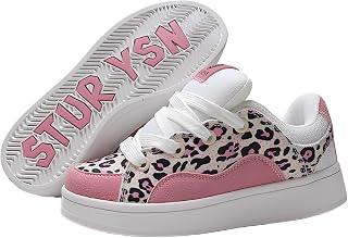 Women's Cute Y2k Sneakers Candy Color Checkered Pattern Bubble and Leopard Print Chunky Casual Walking Shoes Campus Student Platform Footwear