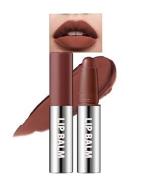 Reddish Brown Matte Lipstick Crayon for Women, Waterproof Long-Lasting Transfer-Proof Lip Stick, Highly Pigmented Cream Velvet Lipsticks for Dry Lips, Soft Texture Lip Stick Crayon Christmas Makeup-06