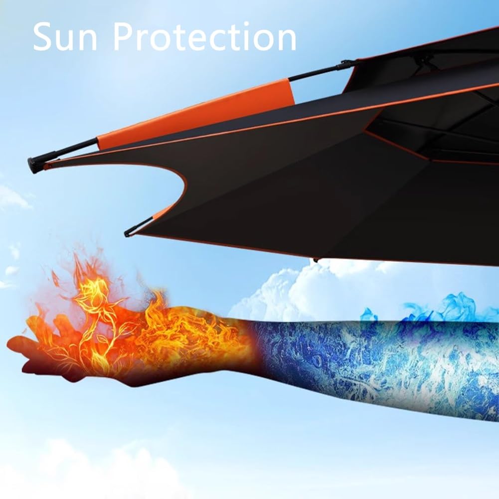 Parasol plażowy 200/220/240/260 cm z torbą transportową, przenośny parasol wędkarski z regulacją nachylenia, ochrona UV 50+, odporny na wiatr