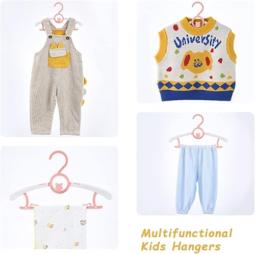 Miniatura 2 de Paquete de 40 ganchos para bebé para armario, de plástico, para niños, ahorro de espacio, antideslizantes, extensibles, resistentes, a granel,