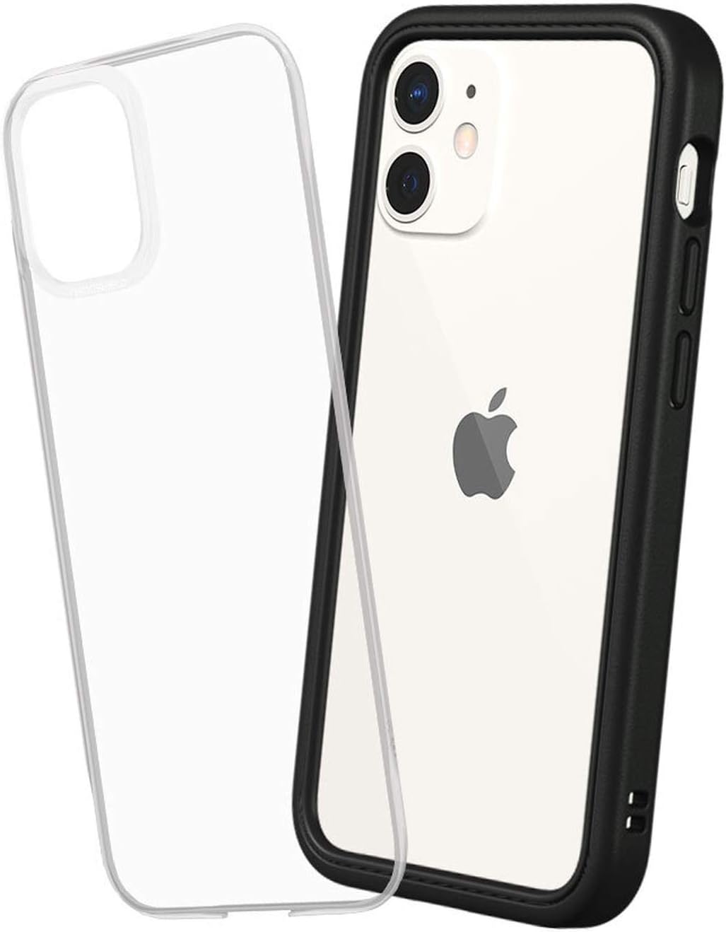 RhinoShield Modular Case Compatible with [iPhone 12 Mini] | Mod NX - Customizable Shock Absorbent Heavy Duty Protective Cover 3.5M / 11ft Drop Protection - Black