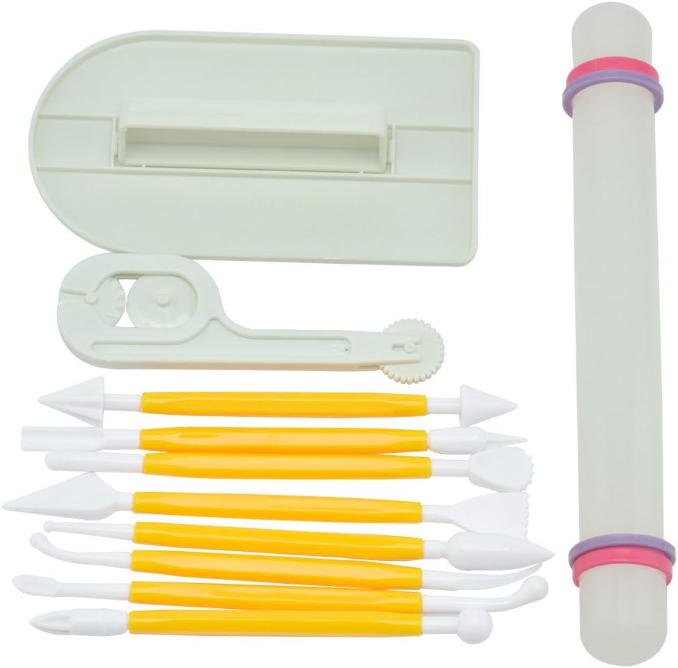 Cake Decration Tool Set Fondant Cake Cutter Sugarcraft Icing Decorating Flower Modelling Tools