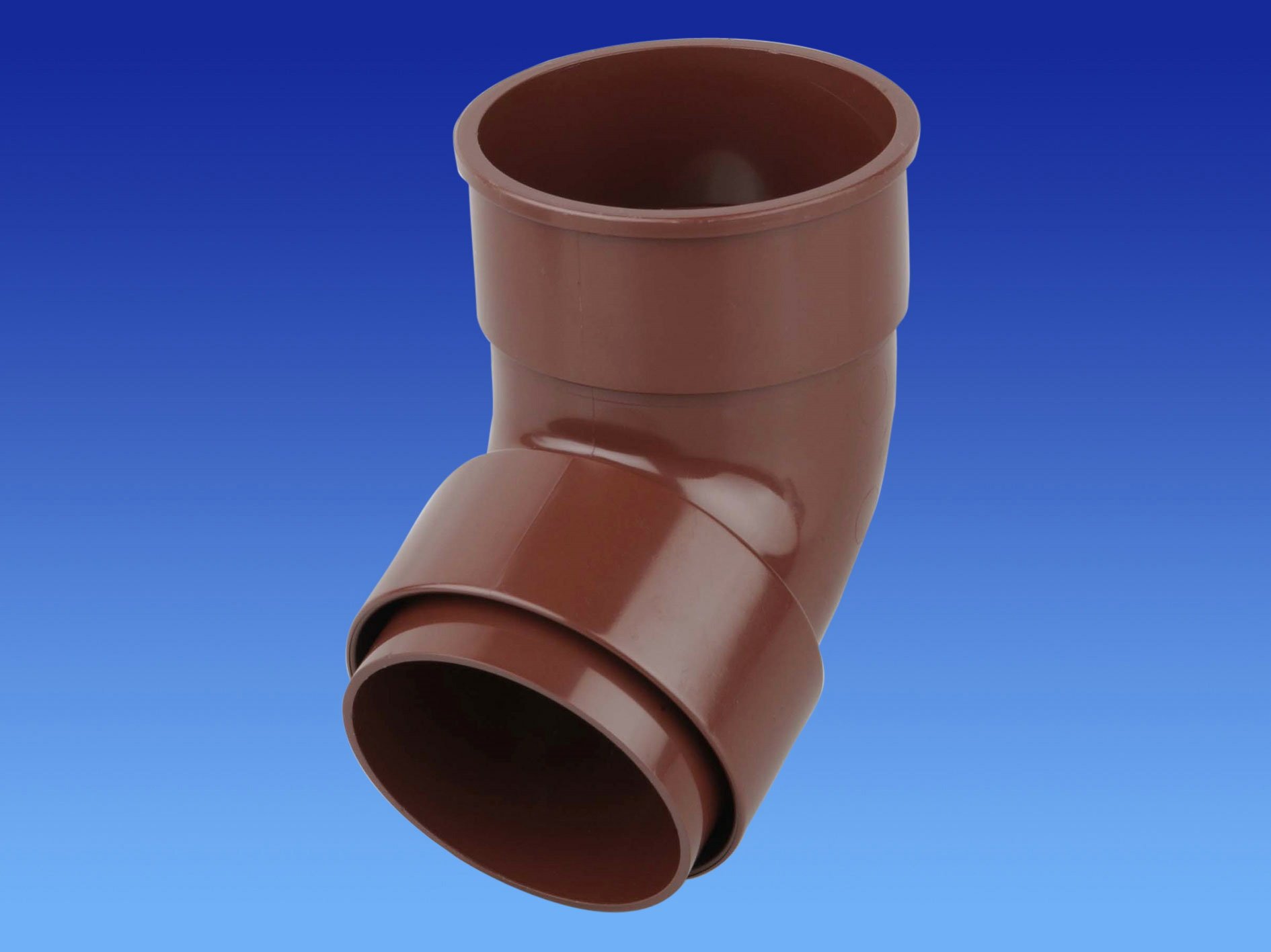 Wavin OSMA Roundline Downpipe Offset Bend (Socket) Brown 0T025n